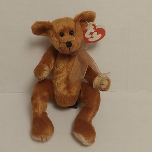 1993 Vintage TY Beanie Baby Bear " Carson". Plush